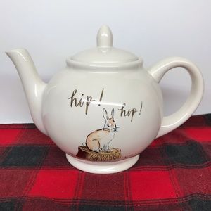 Rae Dunn Easter bunny hip hop teapot
